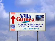Rotulo de Villa Guinea